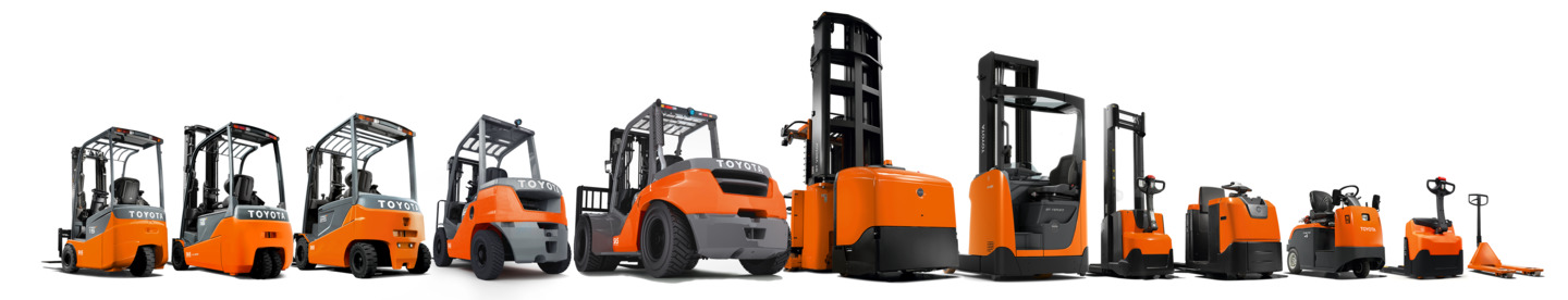 full range of toyota forklift trucks